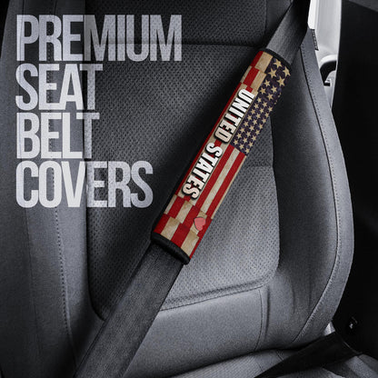 US Independence Day Eagle Flying Love US Independence Day Strength Freedom Seat Belt Covers