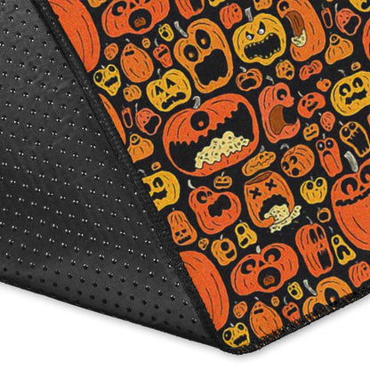 Boo!! Halloween Pumpkin Doodle Patterns Area Rug Home Decor