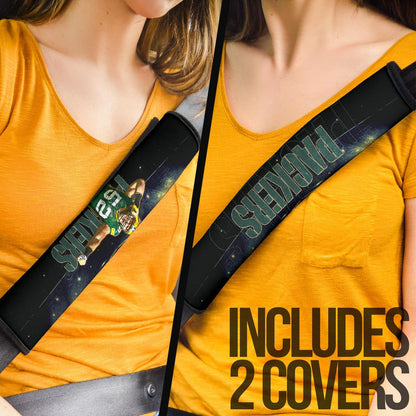 Green Bay Packers American Football Cute Clay Matthews 52 Under Flashlight Seat Belt Covers