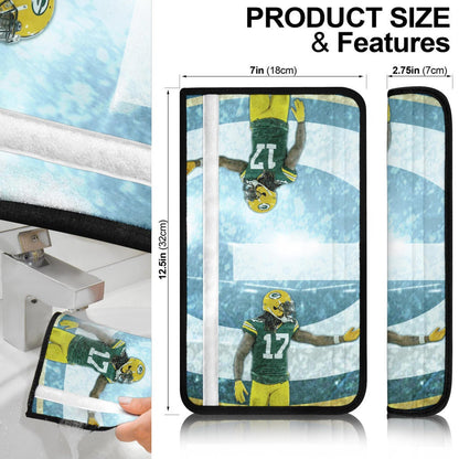Green Bay Packers American Football Davante Adams 17 Welcome To Pack Seat Belt Covers