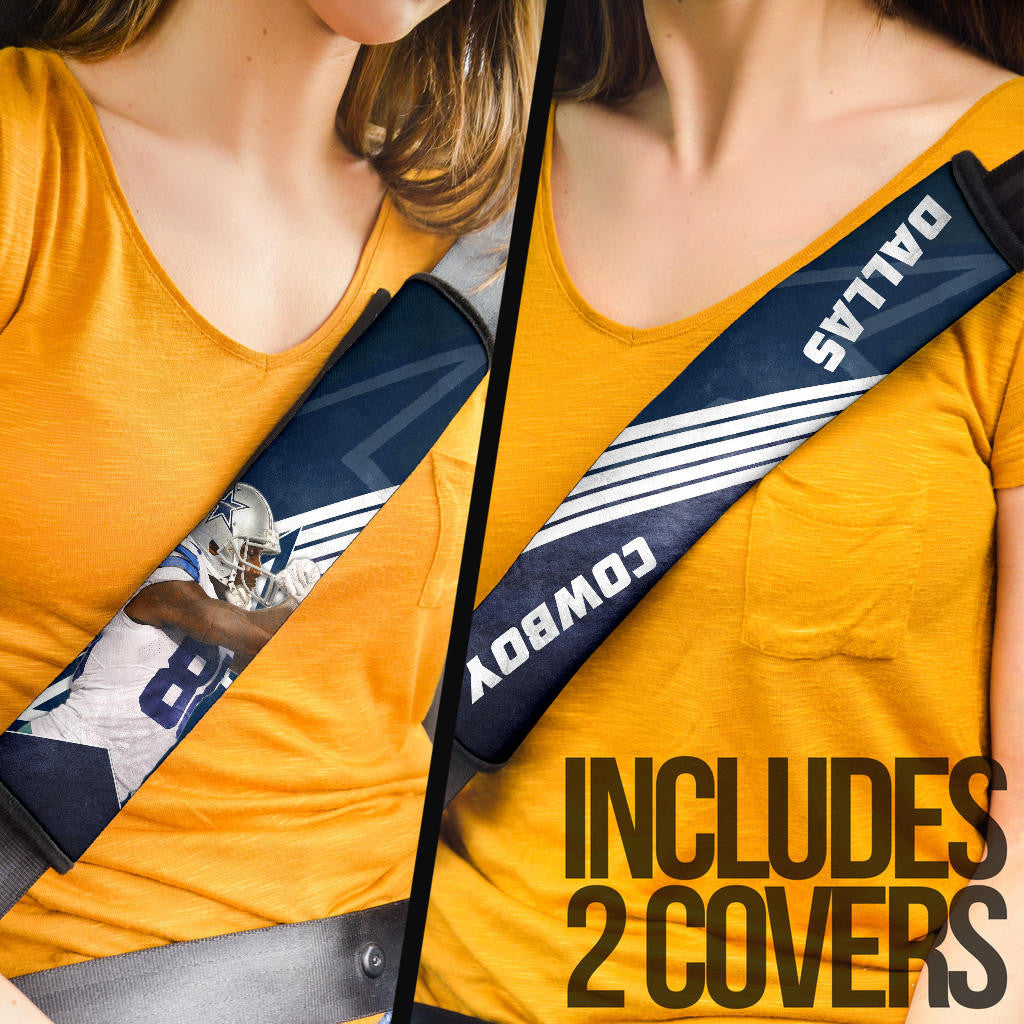 Dallas American Football Cowboy Player 88 Celebrating Winning Seat Belt Covers