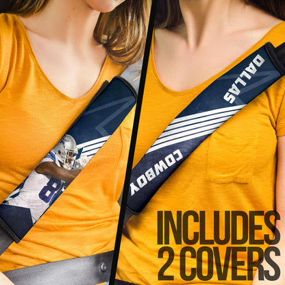 Dallas American Football Cowboy Player 88 Celebrating Winning Seat Belt Covers