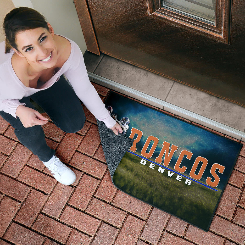 Denver American Football Broncos Demaryius 88 Catching Rugby Ball Door Mat Home Decor
