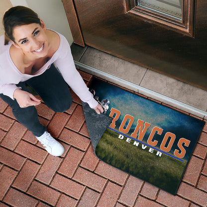 Denver American Football Broncos Demaryius 88 Catching Rugby Ball Door Mat Home Decor