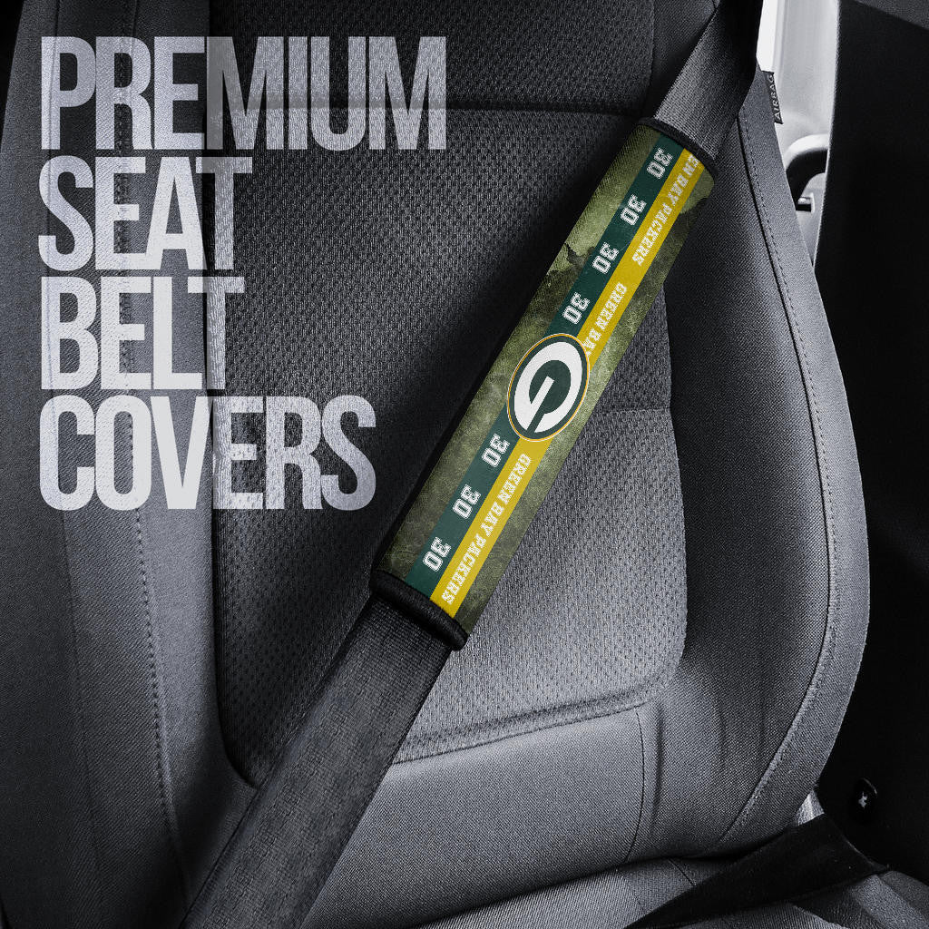 Green Bay Packers American Football Ahman Green 30 Lightning Rugby Ball Seat Belt Covers