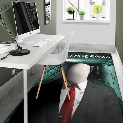Horror Movie Slenderman Suit Underground Area Rug Home Decor