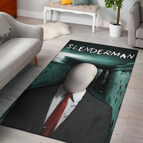 Horror Movie Slenderman Suit Underground Area Rug Home Decor