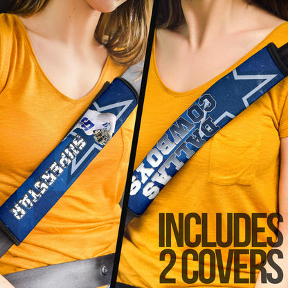 Dallas Football Cowboys American Player 55 Superstar Score Champion Seat Belt Covers