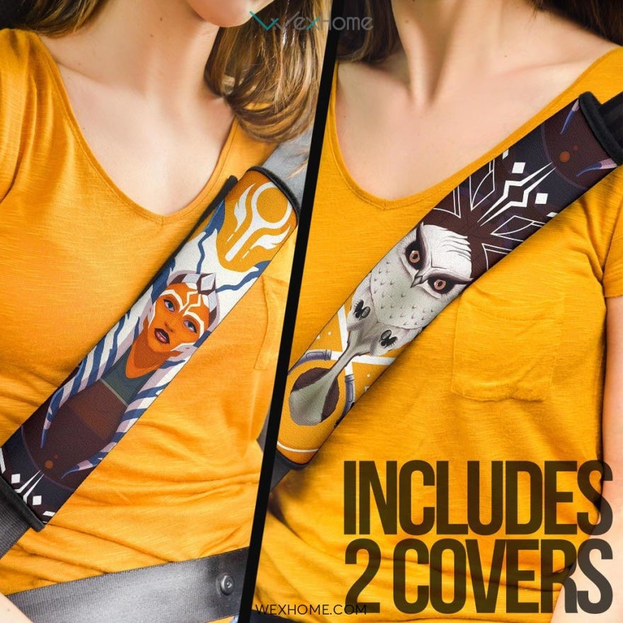 Star Wars Movie Ahsoka Tona Owl In Glass Seat Belt Covers