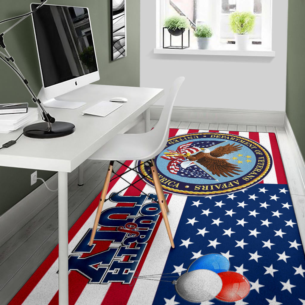 US Independence Day Bald Eagle Veteran Affairs Fourth Of July Area Rug Home Decor