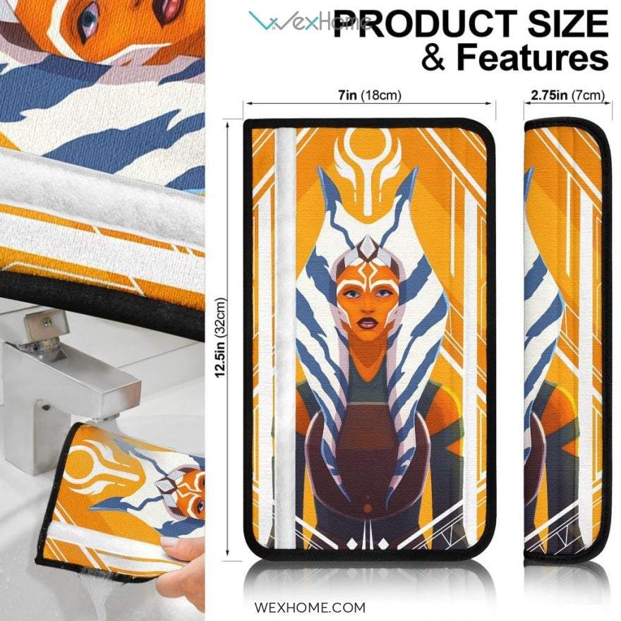 Star Wars Movie Ahsoka Tona Owl In Glass Seat Belt Covers
