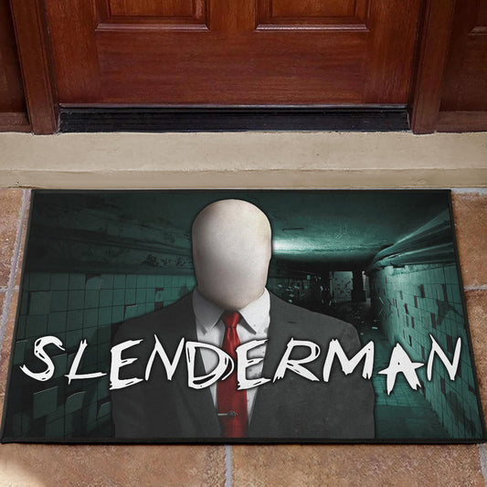 Horror Movie Slenderman Suit Underground Door Mat Home Decor