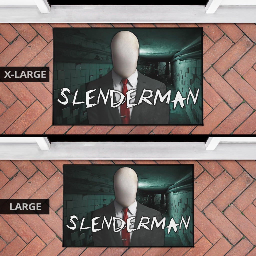 Horror Movie Slenderman Suit Underground Door Mat Home Decor