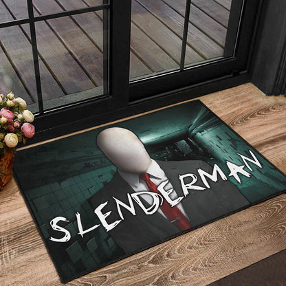 Horror Movie Slenderman Suit Underground Door Mat Home Decor