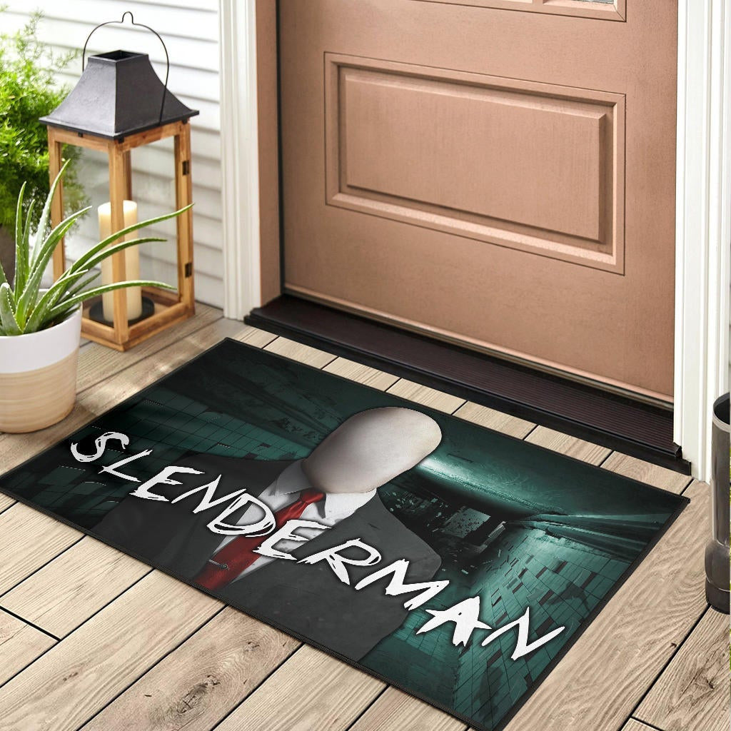 Horror Movie Slenderman Suit Underground Door Mat Home Decor