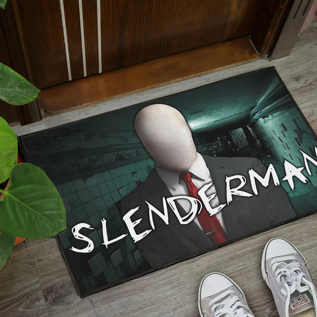 Horror Movie Slenderman Suit Underground Door Mat Home Decor