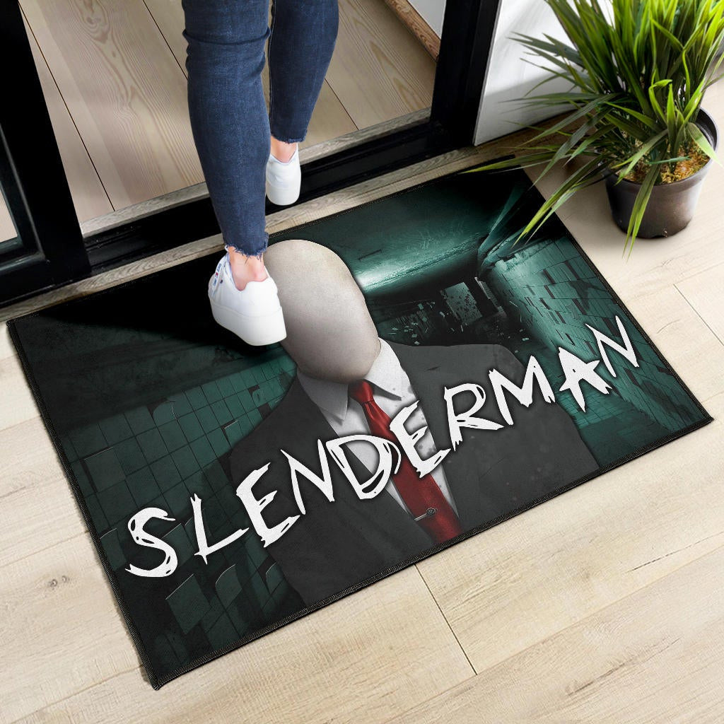 Horror Movie Slenderman Suit Underground Door Mat Home Decor