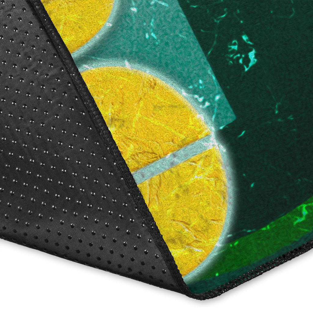 Green Bay American Football Packers Aaron Rodgers Ready To Throw Rugby Ball Area Rug Home Decor