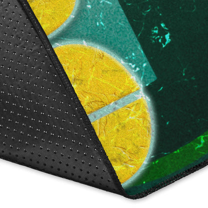 Green Bay American Football Packers Aaron Rodgers Ready To Throw Rugby Ball Area Rug Home Decor