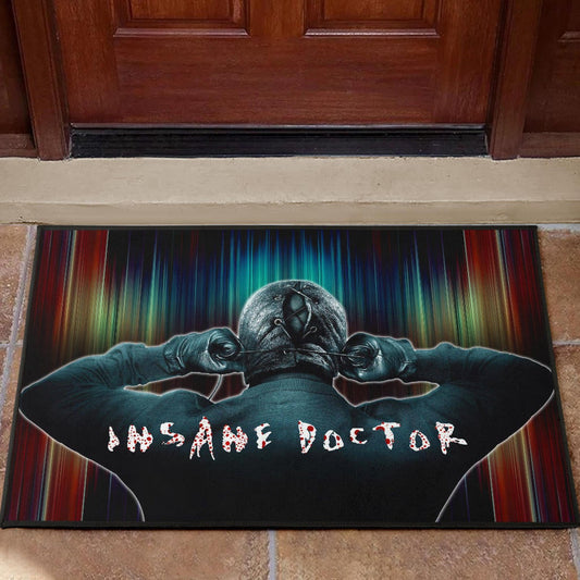 Horror Movie Insane Doctor Ready For Surgery Door Mat Home Decor