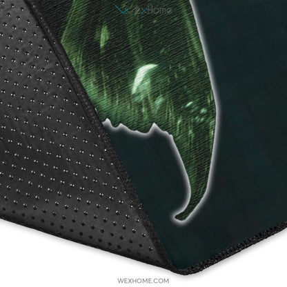 Horror Movie Mermaid Experimenter With Knife Area Rug Home Decor