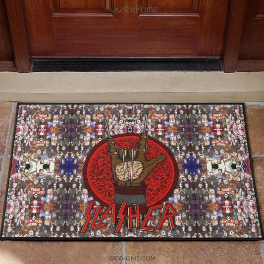 Horror Movie Freddy Krueger Slasher Horror Villains Door Mat Home Decor