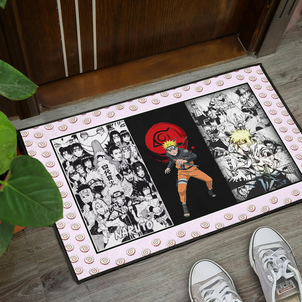 Naruto Anime Naruto Konoha Symbol Manga Artwork Door Mat Home Decor