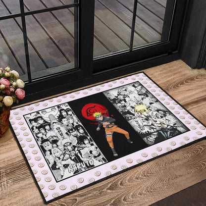 Naruto Anime Naruto Konoha Symbol Manga Artwork Door Mat Home Decor
