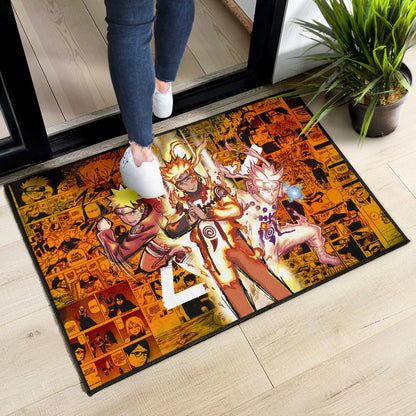 Naruto Anime Naruto Bijuu Mode Manga Background Door Mat Home Decor