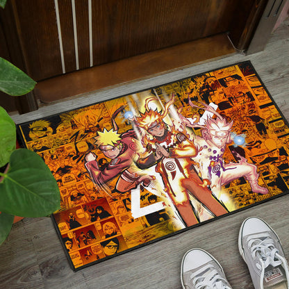 Naruto Anime Naruto Bijuu Mode Manga Background Door Mat Home Decor