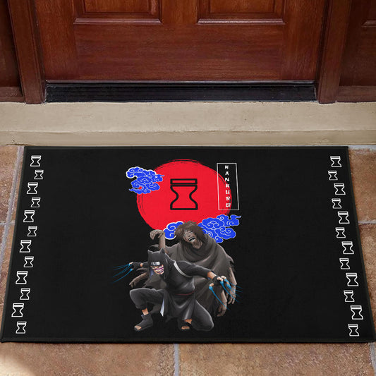 Naruto Anime Kankuro Controling Puppet Sand Village Symbol Door Mat Home Decor