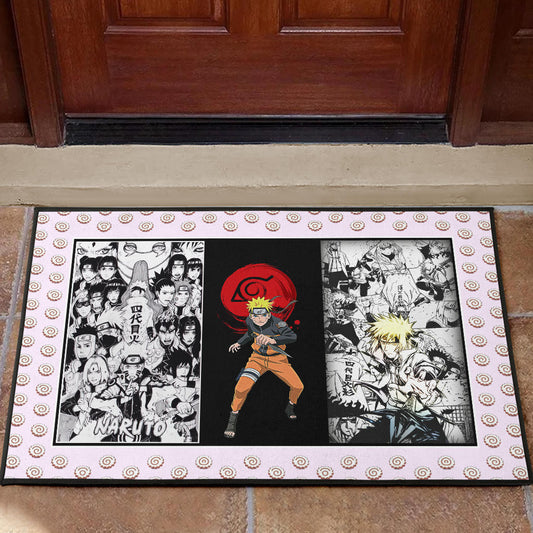 Naruto Anime Naruto Konoha Symbol Manga Artwork Door Mat Home Decor