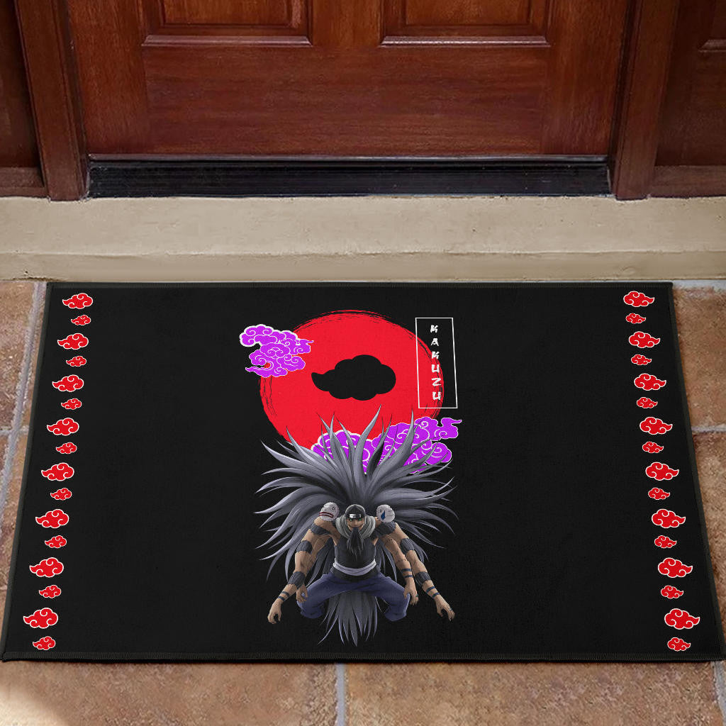 Naruto Anime Kakuzu Power Akatsuki Cloud Symbol Door Mat Home Decor