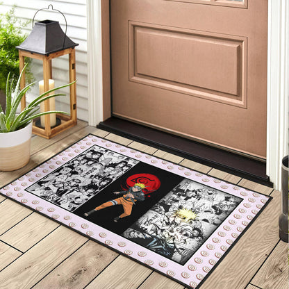 Naruto Anime Naruto Konoha Symbol Manga Artwork Door Mat Home Decor