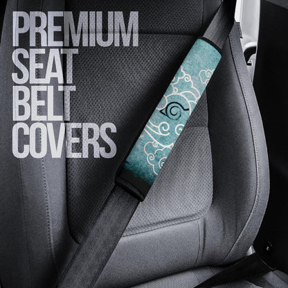 Naruto Anime Sasuke Uchiha Cloud Pattern Blue Theme Seat Belt Covers