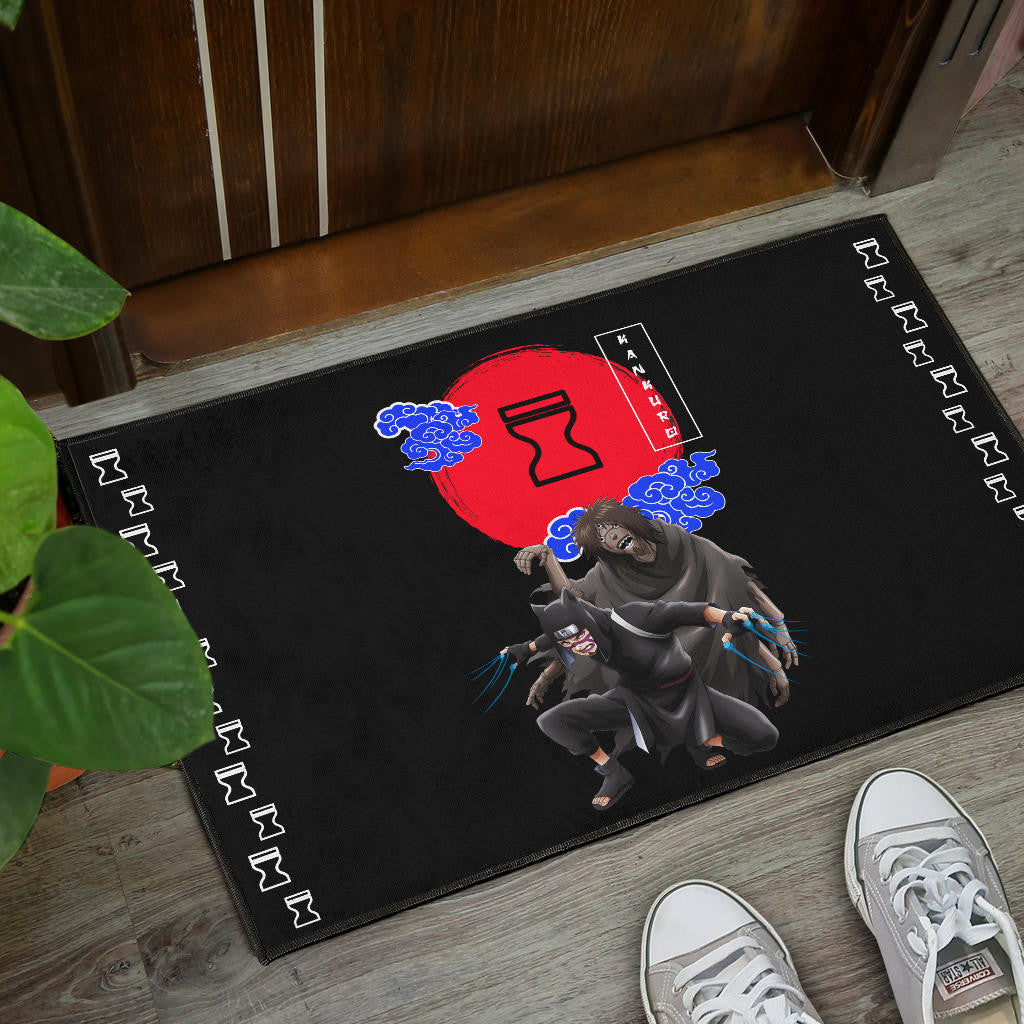 Naruto Anime Kankuro Controling Puppet Sand Village Symbol Door Mat Home Decor