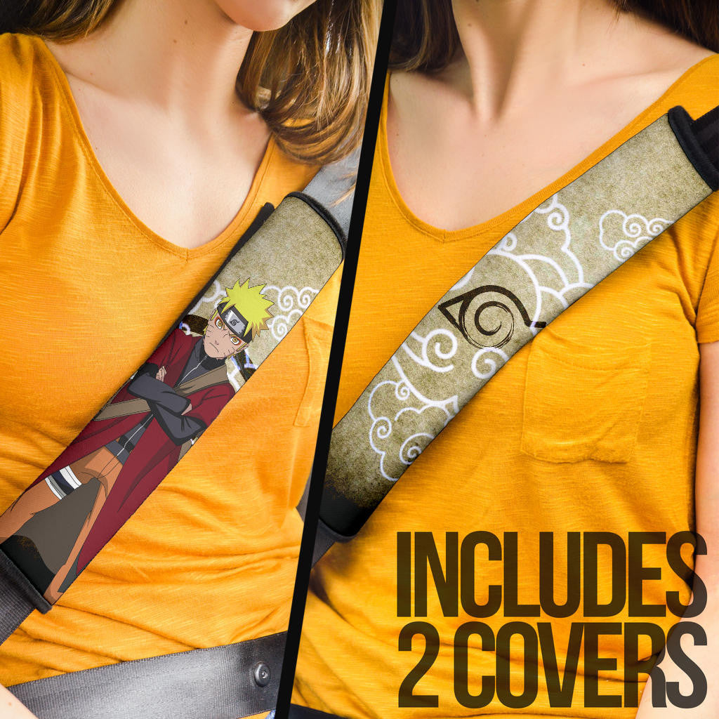 Naruto Anime Naruto Sage Mode Cloud Pattern Ancient Theme Seat Belt Covers