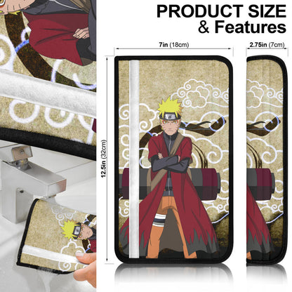 Naruto Anime Naruto Sage Mode Cloud Pattern Ancient Theme Seat Belt Covers