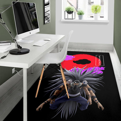 Naruto Anime Kakuzu Power Akatsuki Cloud Symbol Area Rug Home Decor
