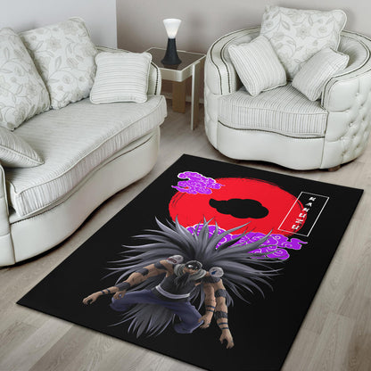 Naruto Anime Kakuzu Power Akatsuki Cloud Symbol Area Rug Home Decor