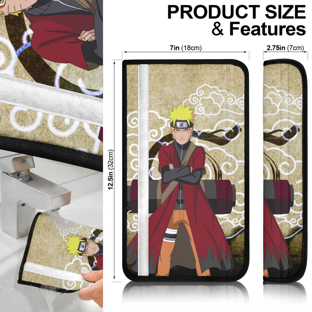 Naruto Anime Naruto Sage Mode Cloud Pattern Ancient Theme Seat Belt Covers