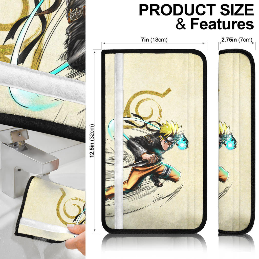 Naruto Anime Naruto Rasengan Power Vintage Background Seat Belt Covers