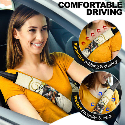 Naruto Anime Naruto Rasengan Power Vintage Background Seat Belt Covers