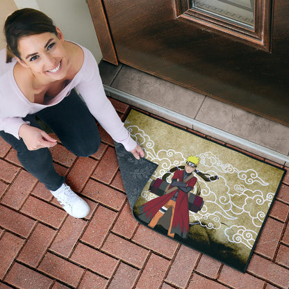 Naruto Anime Naruto Sage Mode Cloud Pattern Ancient Theme Door Mat Home Decor