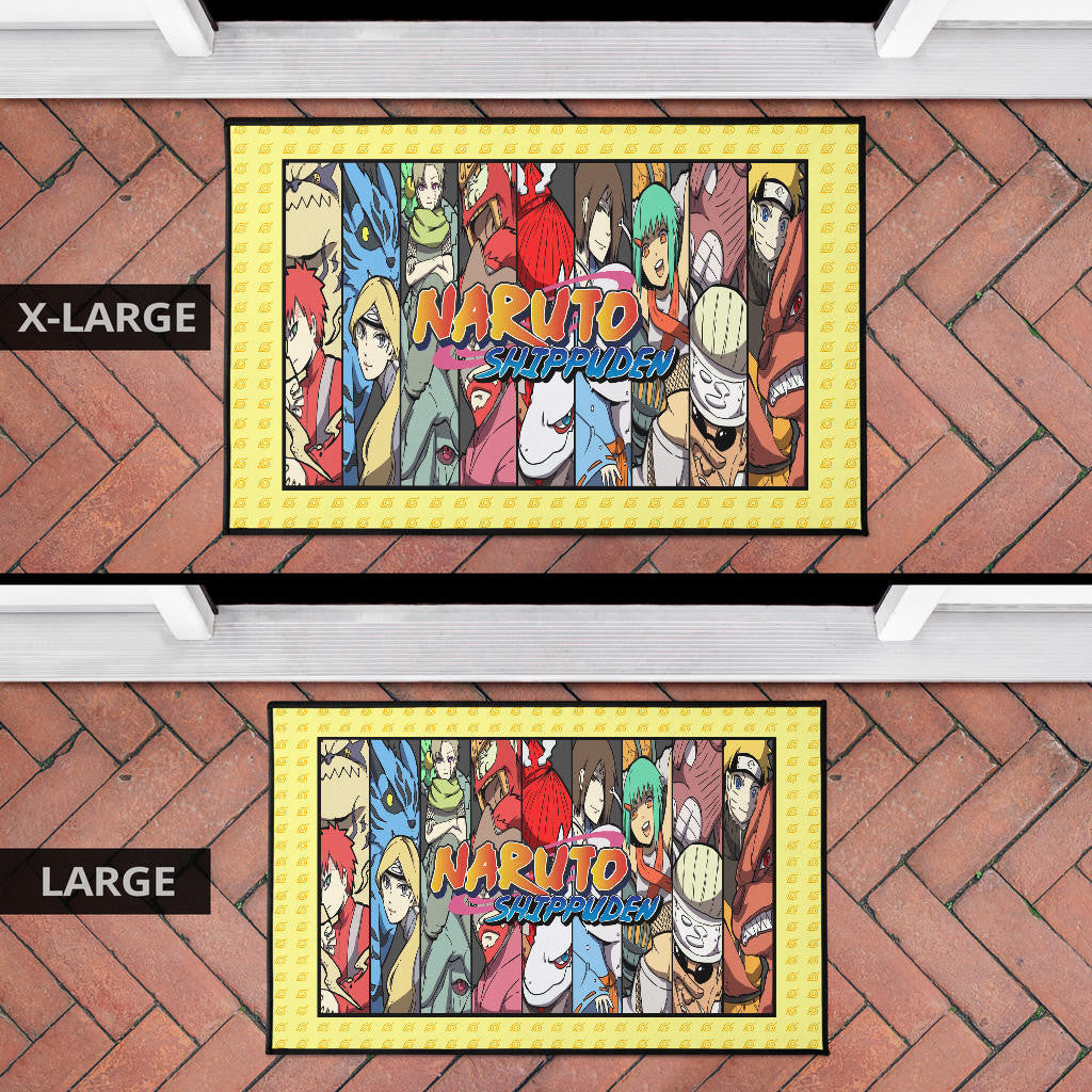 Naruto Anime Nine Jinchuriki With Bijuu Portrait Door Mat Home Decor