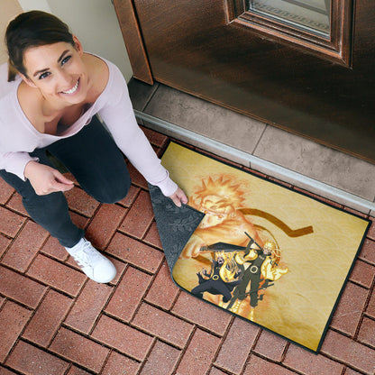 Naruto Anime Naruto Six Paths Sage Mode Orange Theme Door Mat Home Decor