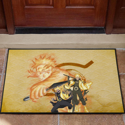 Naruto Anime Naruto Six Paths Sage Mode Orange Theme Door Mat Home Decor