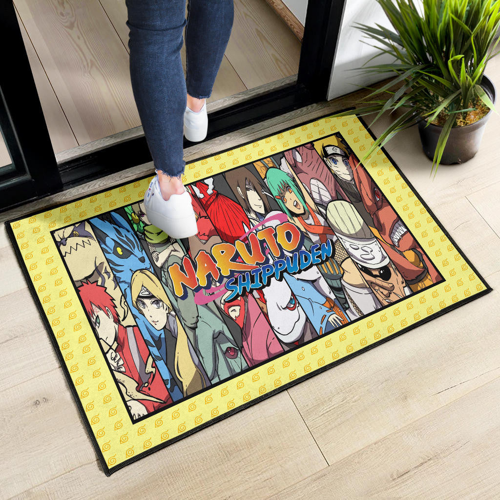 Naruto Anime Nine Jinchuriki With Bijuu Portrait Door Mat Home Decor