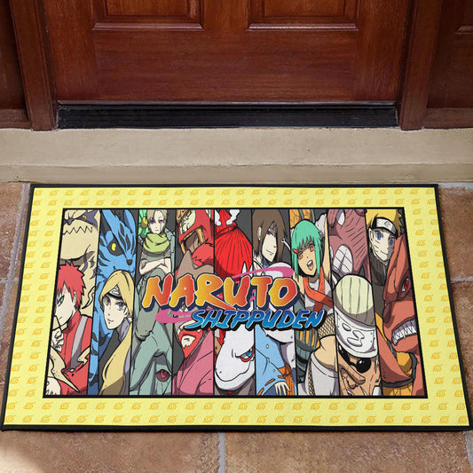 Naruto Anime Nine Jinchuriki With Bijuu Portrait Door Mat Home Decor