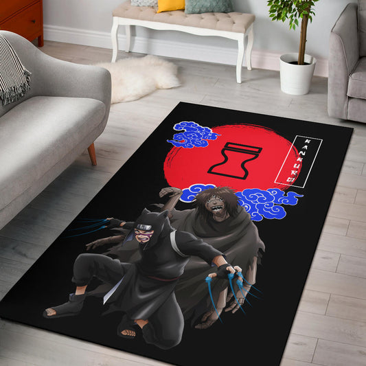 Naruto Anime Kankuro Controlling Puppet Sand Village Symbol Area Rug Home Decor
